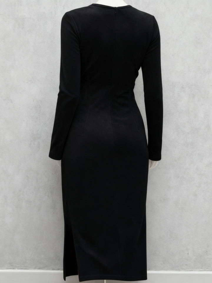 Women's Vintage Western Cowgirl Dress with Fringe Hem & Fringe Sleeves