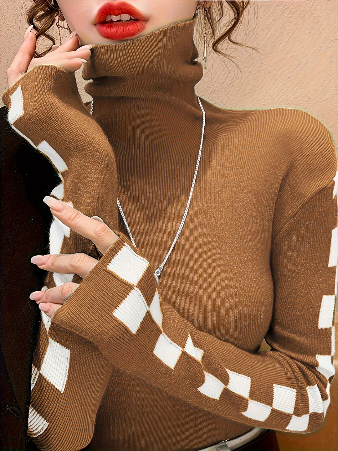 Women's High-Neck Sweater