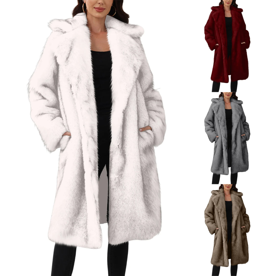 Elegant Winter Thermal Overcoat for Women