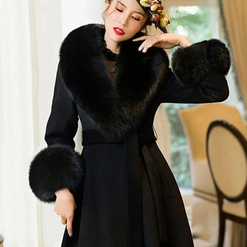 Double-sided Wool Coat Women's 2025 Autumn Winter