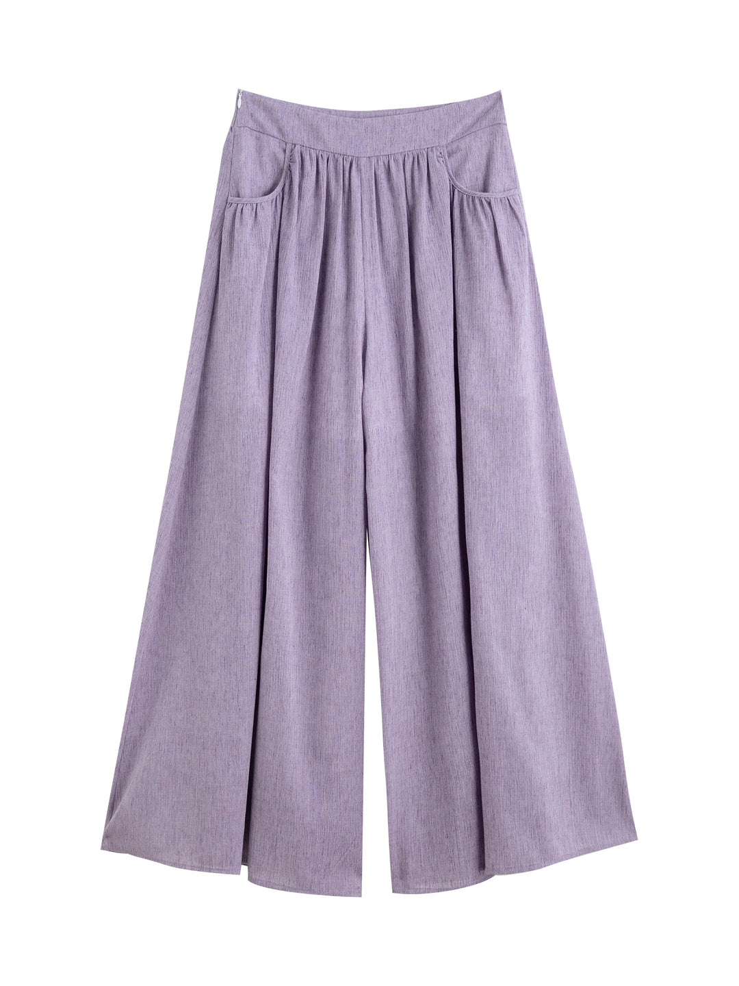 ZIQIAO 2025 Summer Women's Sleeveless Linen Set