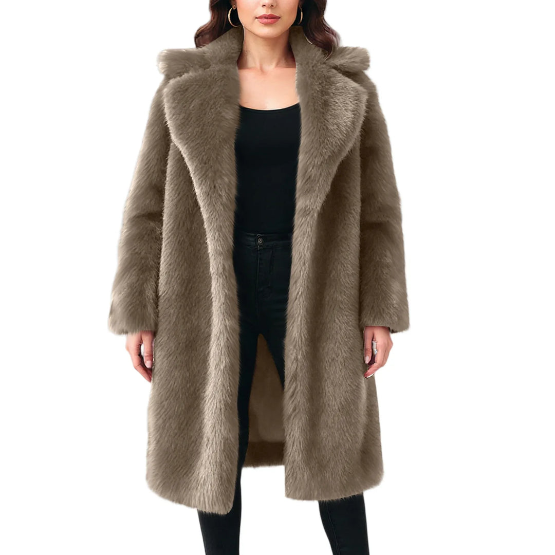 Elegant Winter Thermal Overcoat for Women