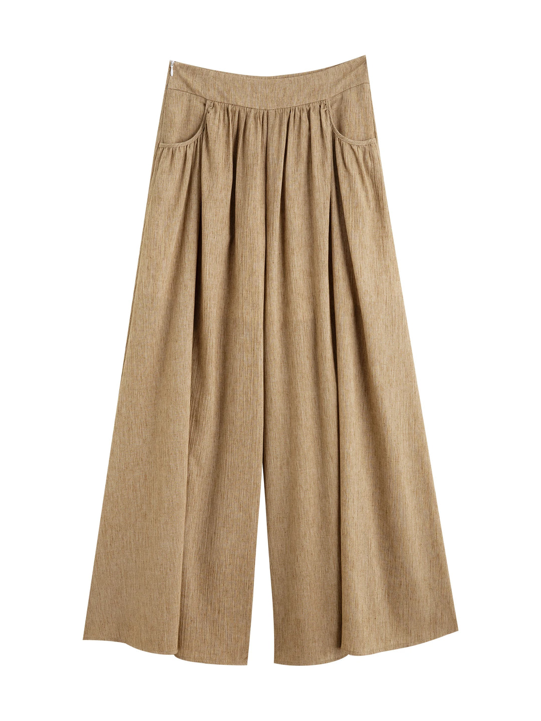 ZIQIAO 2025 Summer Women's Sleeveless Linen Set