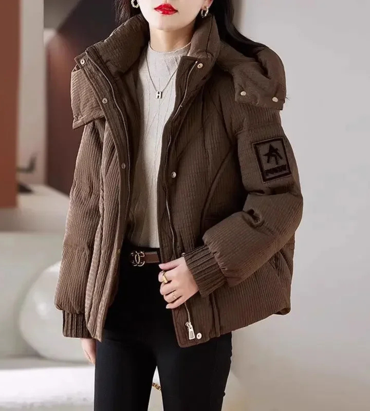 Padded Quilted Coats for Women High Quality Cotton Jackets Short Cheap Demi-season Hot Modern Luxury Youthful Thick Parkas Woman