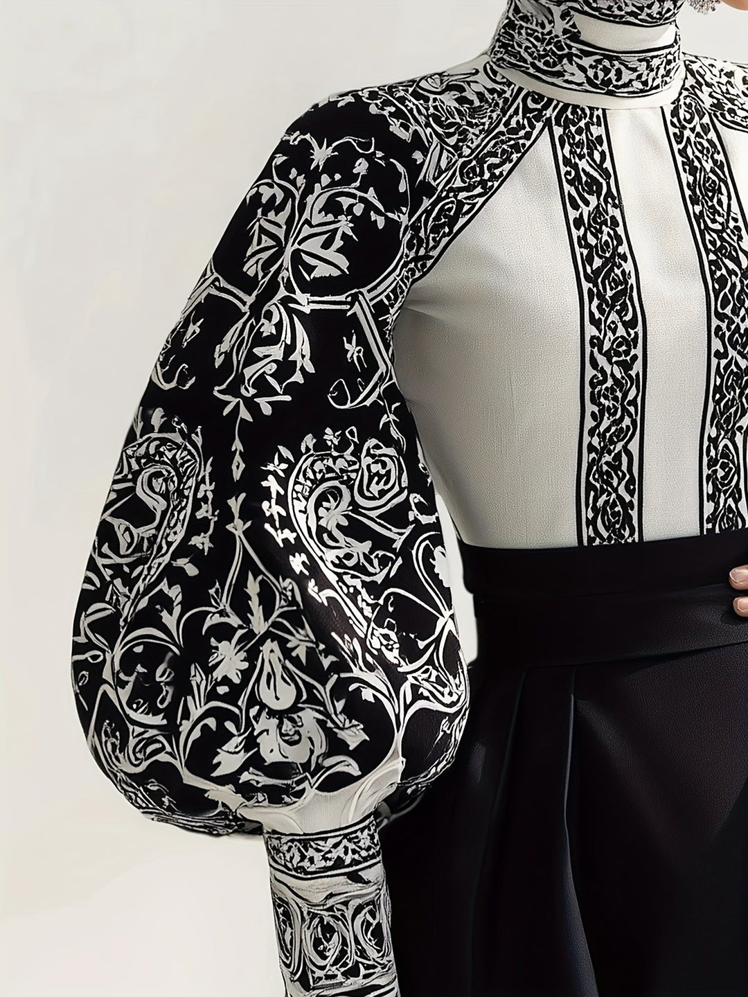 Women's Elegant Gothic Black & White Lace