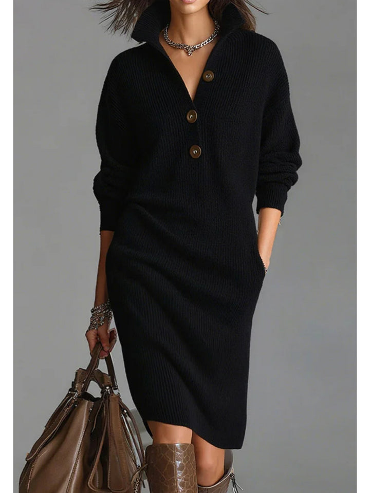 Plus Size, Women's Plus Size Winter Warm Dress