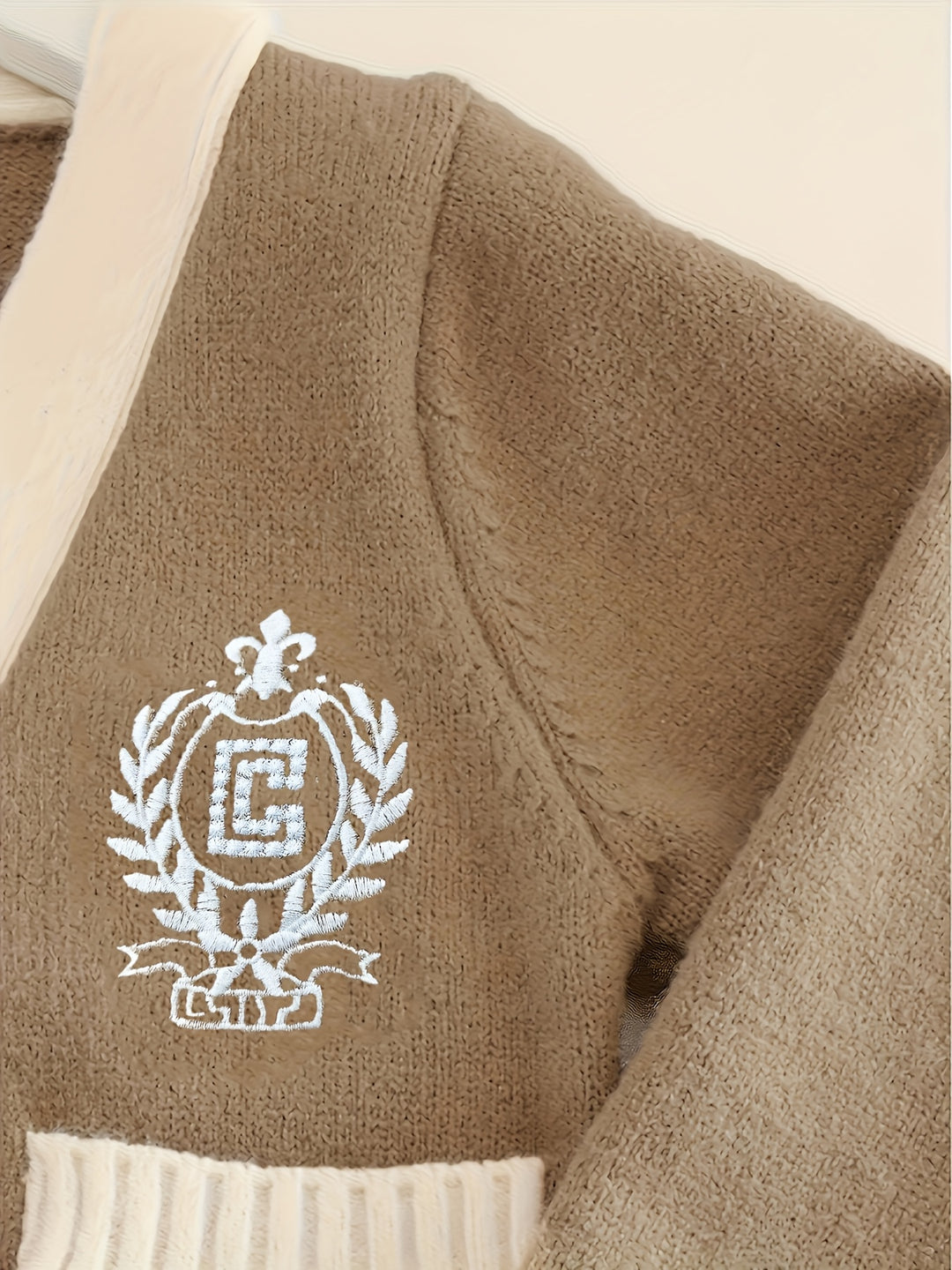 French Retro V-Neck Cardigan