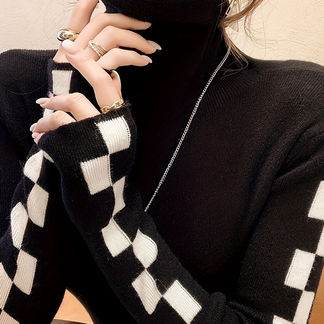 Women's High-Neck Sweater