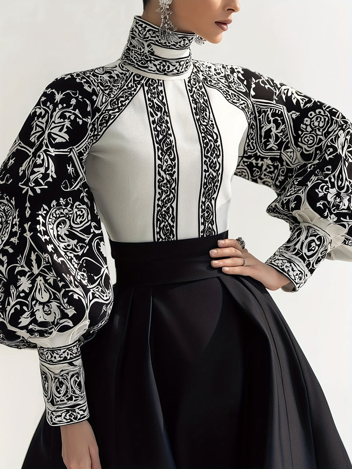 Women's Elegant Gothic Black & White Lace